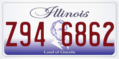 IL license plate Z946862