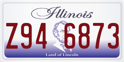 IL license plate Z946873