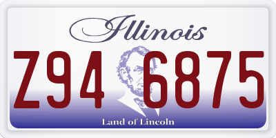 IL license plate Z946875