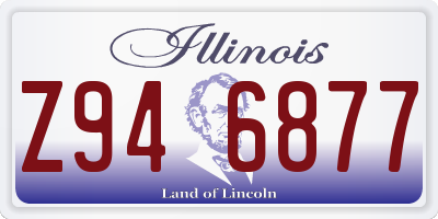 IL license plate Z946877