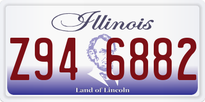 IL license plate Z946882