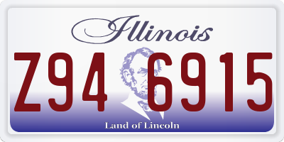 IL license plate Z946915