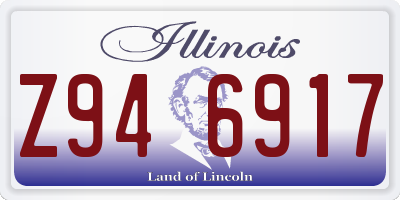 IL license plate Z946917