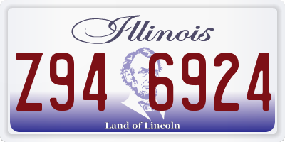 IL license plate Z946924