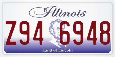 IL license plate Z946948