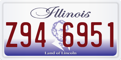 IL license plate Z946951
