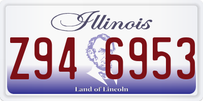 IL license plate Z946953