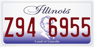 IL license plate Z946955