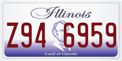 IL license plate Z946959