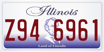 IL license plate Z946961