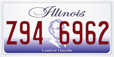IL license plate Z946962