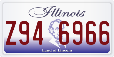 IL license plate Z946966