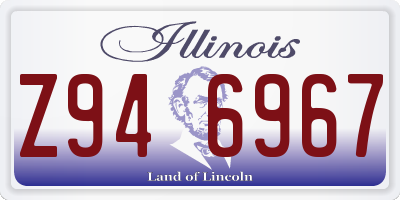IL license plate Z946967
