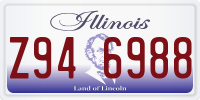 IL license plate Z946988