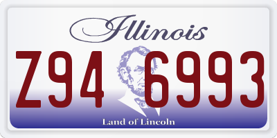 IL license plate Z946993