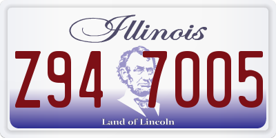 IL license plate Z947005