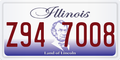 IL license plate Z947008