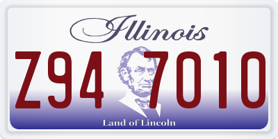 IL license plate Z947010