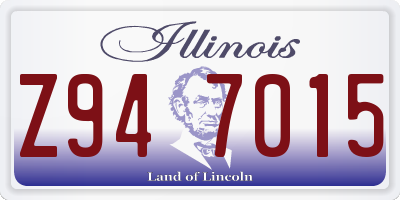 IL license plate Z947015