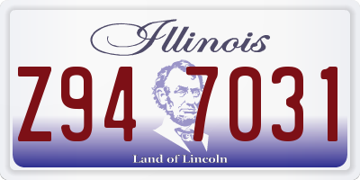 IL license plate Z947031