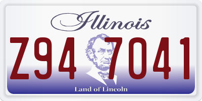 IL license plate Z947041