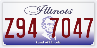 IL license plate Z947047