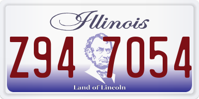 IL license plate Z947054