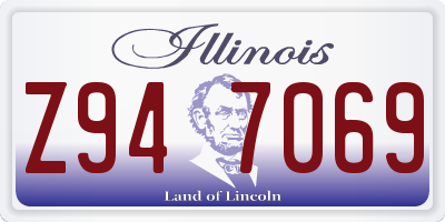IL license plate Z947069