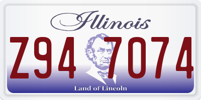 IL license plate Z947074
