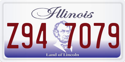 IL license plate Z947079
