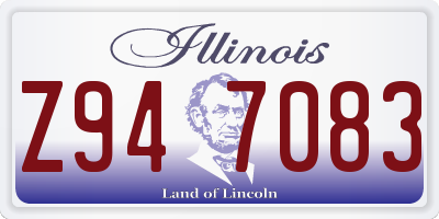IL license plate Z947083