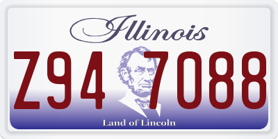 IL license plate Z947088