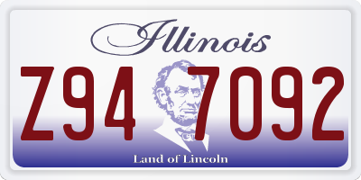 IL license plate Z947092
