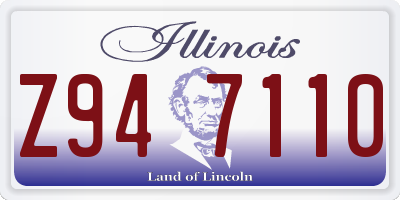 IL license plate Z947110