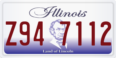 IL license plate Z947112