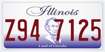 IL license plate Z947125