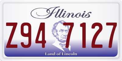 IL license plate Z947127
