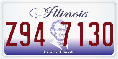 IL license plate Z947130