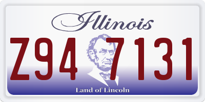 IL license plate Z947131