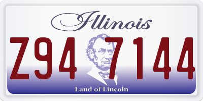 IL license plate Z947144