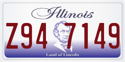IL license plate Z947149