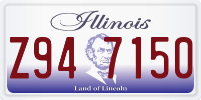 IL license plate Z947150
