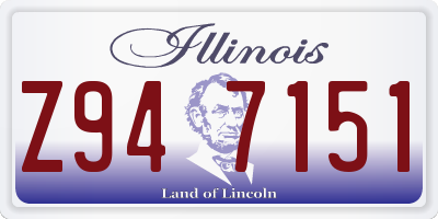 IL license plate Z947151