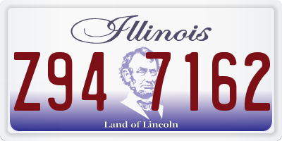 IL license plate Z947162