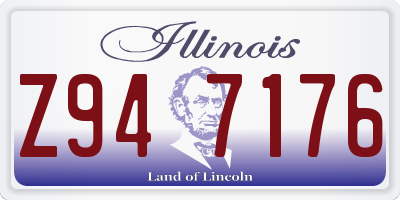 IL license plate Z947176