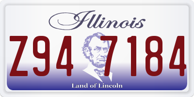 IL license plate Z947184