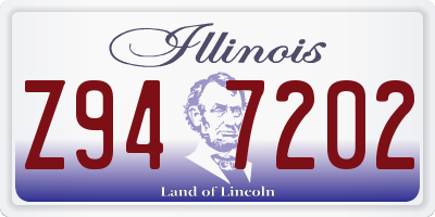 IL license plate Z947202