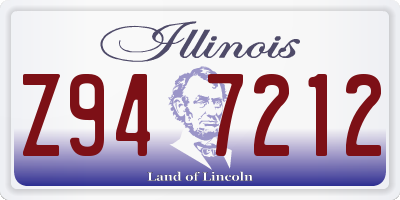 IL license plate Z947212