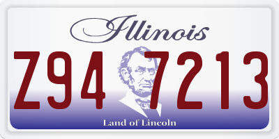 IL license plate Z947213