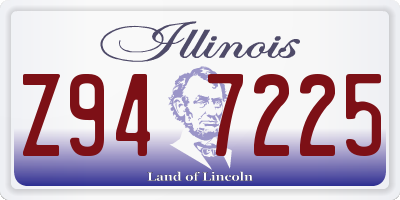 IL license plate Z947225